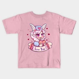 Cindy The Bunny girl - I love you!! Kids T-Shirt